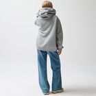 Szara bluza z kapturem o kroju oversize NOWEAR