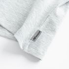 Szary t-shirt basic z bawełną czesaną NOWEAR