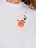 T-shirt damski, biały, Sublevel