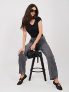 T-shirt damski, czarny, Sublevel