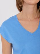 T-shirt damski, niebieski, Sublevel