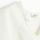 T-shirt prążkowany z domieszką modalu NOWEAR