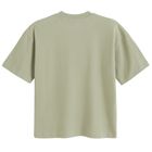 T-shirt unisex khaki oversize z bawełny czesanej NOWEAR