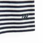 T-shirt z nadrukiem w paski o kroju crop NOWEAR