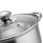 Tadar, garnek stalowy z pokrywką 18 cm, 2.6l, Cori