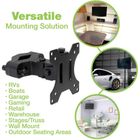 Techly, uchwyt na słup do monitora, LED/LCD 13-30, 10 kg, VESA regulowany, czarny