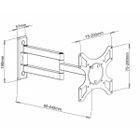 Techly, uchwyt ścienny TV LED/LCD, 19-37"