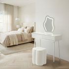 Toaletka kosmetyczna w stylu francuskim, blat 80 cm, biały