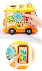 Top Bright, drewniany autobus, zabawka interaktywna