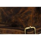 Torba listonoszka, brązowa, skórzana, Peterson