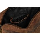 Torba listonoszka, brązowa, skórzana, Peterson