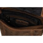 Torba listonoszka, brązowa, skórzana, Peterson