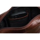 Torba listonoszka, brązowa, skórzana, Peterson