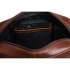 Torba listonoszka, brązowa, skórzana, Peterson