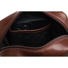 Torba listonoszka, brązowa, skórzana, Peterson