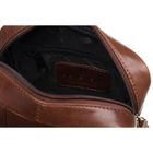 Torba listonoszka, brązowa, skórzana, Peterson