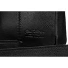 Torba listonoszka, czarna, skórzana, Petereson