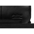 Torba listonoszka, czarna, skórzana, Peterson