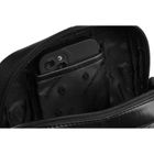 Torba listonoszka, czarna, skórzana, Peterson