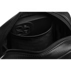 Torba listonoszka, czarna, skórzana, Peterson