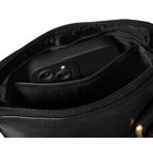 Torba listonoszka, czarna, skórzana, Peterson