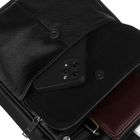 Torba listonoszka, czarna, skórzana, Rovicky