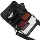 Torba listonoszka, czarna, skórzana, Rovicky