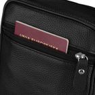 Torba listonoszka, czarna, skórzana, Rovicky