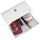 Torebka kopertówka, srebrna, skóra ekologiczna, Rovicky