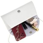 Torebka kopertówka, srebrna, skóra ekologiczna, Rovicky