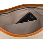 Torebka listonoszka, beżowa, skóra ekologiczna, Peterson