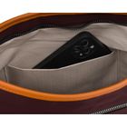 Torebka listonoszka, bordowa, skóra ekologiczna, Peterson