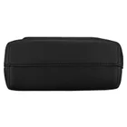 Torebka listonoszka, czarna, skóra ekologiczna, Peterson