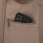 Torebka shopper, beżowa, poliester, Peterson