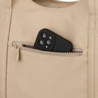 Torebka shopper, beżowa, poliester, Peterson