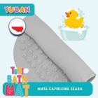 Tuban, mata kąpielowa, antypoślizgowa, szara