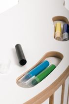 tupti.wood, 3w1: duży bujak montessori + duża zjeżdżalnia, drabinka + blat