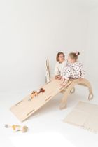 tupti.wood, duży bujak montessori + duża zjeżdżalnia, drabinka, naturalny