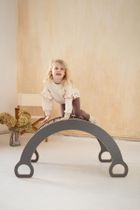 tupti.wood, duży bujak montessori, szary