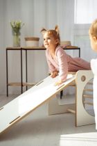 tupti.wood, kostka wielozadaniowa + mała zjeżdżalnia, drabinka