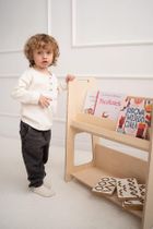 tupti.wood, L, biblioteczka, regał montessori