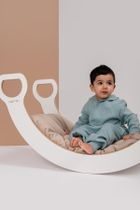 tupti.wood, poduszka do bujaka montessori, materac do dużego bujaka, beżowy