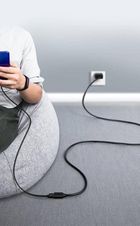 Ugreen, kabel, przedłużacz przejściówka, USB 3.0 (żeński)-USB 3.0 (męski), 1m, czarny