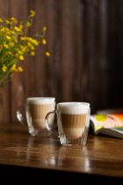 Vialli Design, Livio Duo, komplet 2 szklanek z uchem z podwójną ścianką, 250 ml