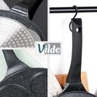 Vilde, Black Line, patelnia do jajek, granitowa, 4 otwory, 26 cm