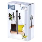 Vilde, butelka na oliwę i ocet, szklana ze stojakiem, 190 ml, 3 elementy