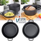 Vilde, Cast Line, garnek z pokrywką, żeliwny, 2w1, 4,5l, 1,6 l