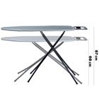 Vilde, deska do prasowania, szara, 130-34-87,5 cm