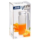 Vilde, dzbanek szklany z pokrywką wąski do lodówki, 1 l