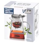 Vilde, dzbanek z zaparzaczem spustowym do herbaty, szklany, 880 ml